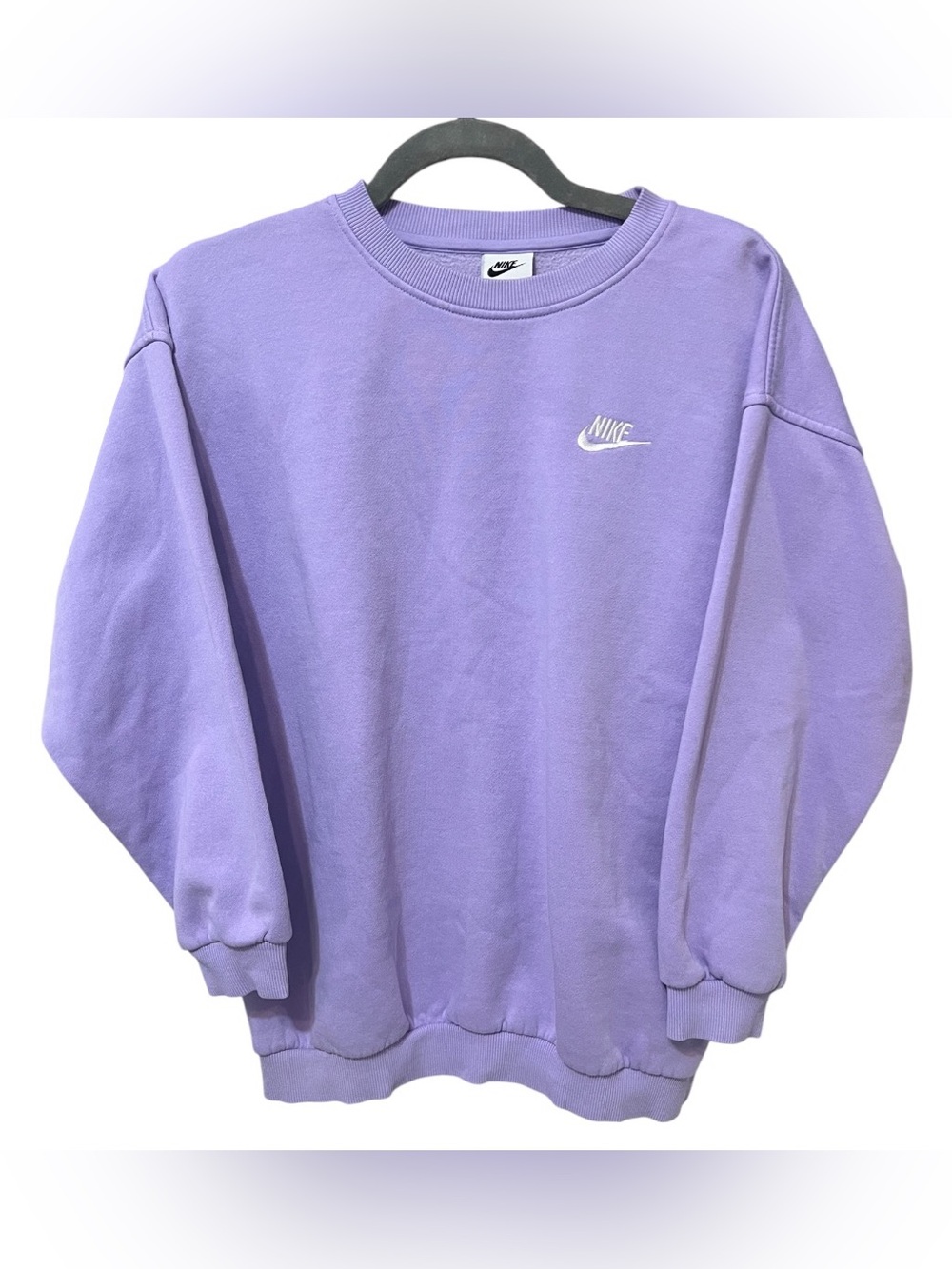 Nike Sportswear Club Fleece Crewneck Sweatshirt 💜 LG